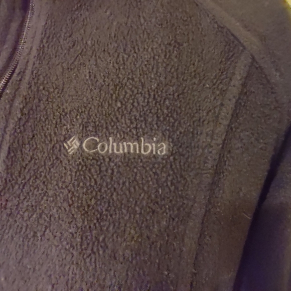 Columbia Fleece Jacket Full Zip Black Women's Size M - Picture 3 of 3